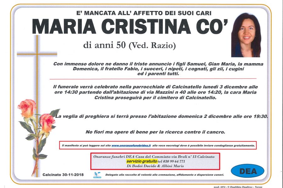 Maria Cristina Cò
